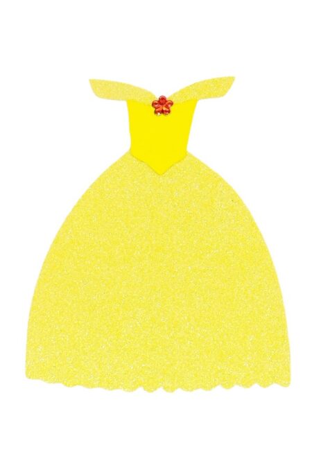 Προσκλητήριο χειροποίητο φόρεμα πεντάμορφη Belle